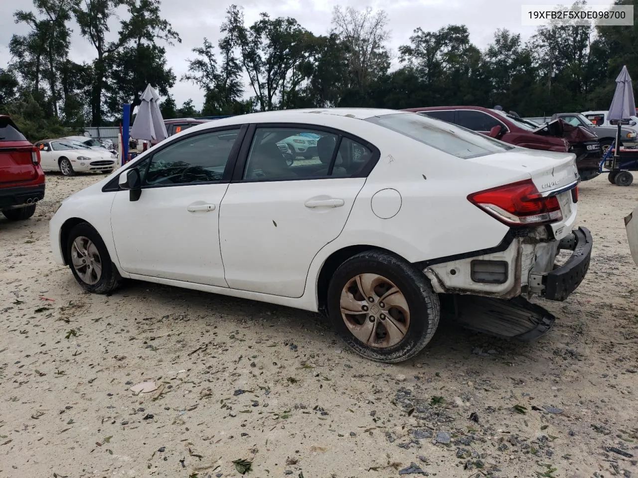 2013 Honda Civic Lx VIN: 19XFB2F5XDE098700 Lot: 74719724