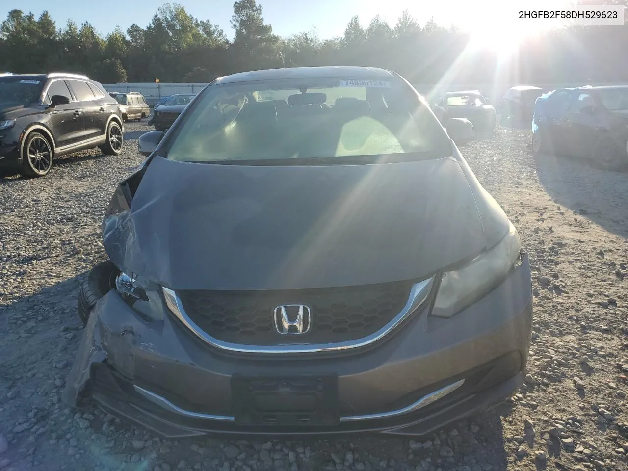 2013 Honda Civic Lx VIN: 2HGFB2F58DH529623 Lot: 74835124