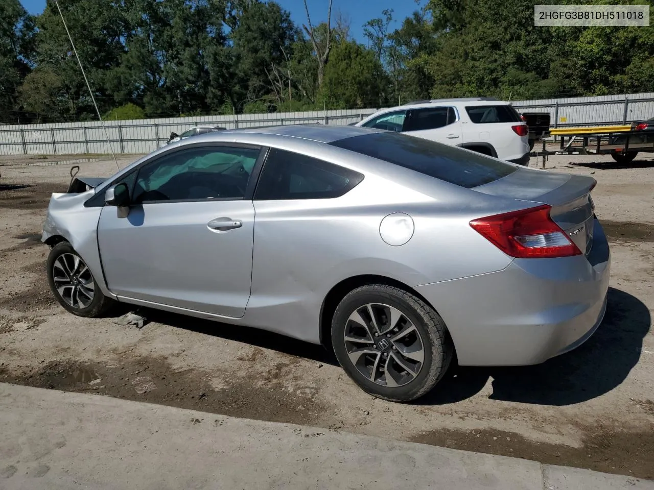 2013 Honda Civic Ex VIN: 2HGFG3B81DH511018 Lot: 74845454