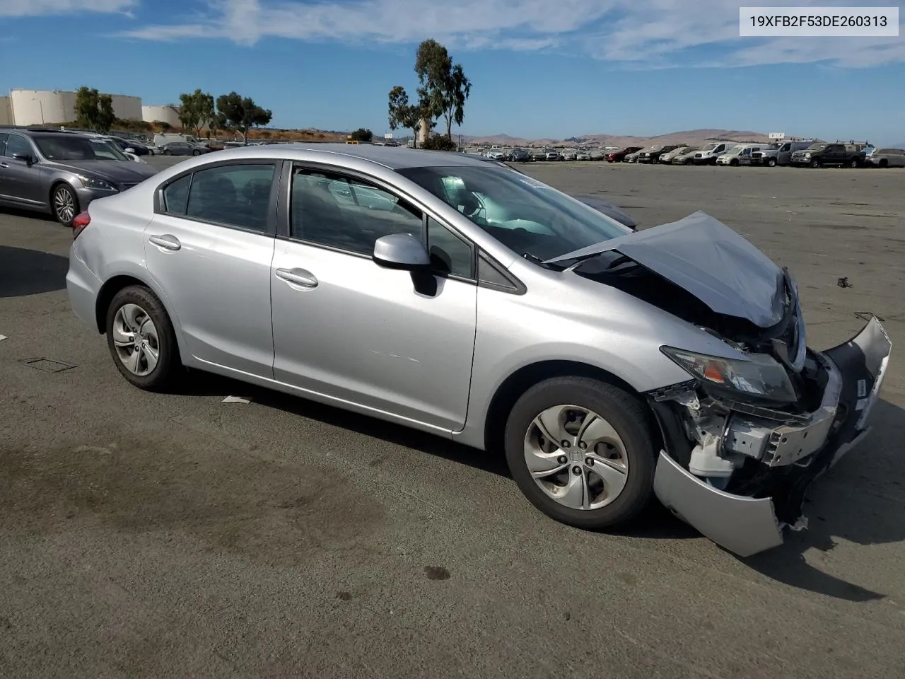 2013 Honda Civic Lx VIN: 19XFB2F53DE260313 Lot: 75055934