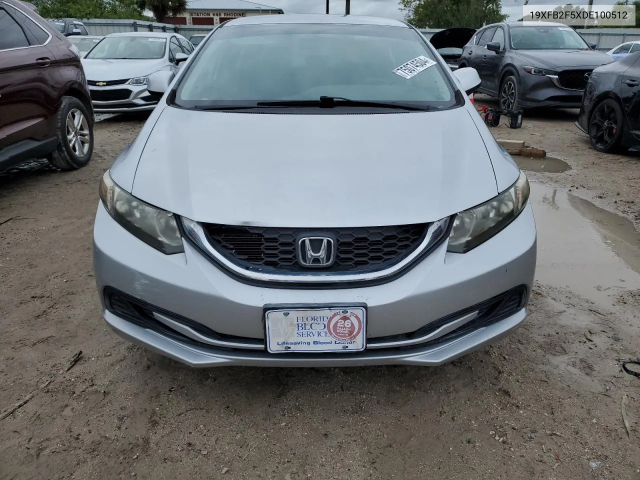 2013 Honda Civic Lx VIN: 19XFB2F5XDE100512 Lot: 75074504