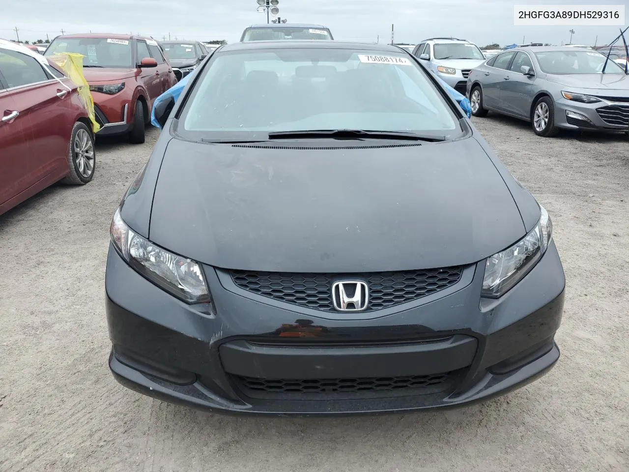 2013 Honda Civic Ex VIN: 2HGFG3A89DH529316 Lot: 75088174