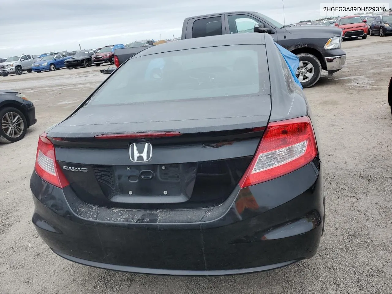 2013 Honda Civic Ex VIN: 2HGFG3A89DH529316 Lot: 75088174