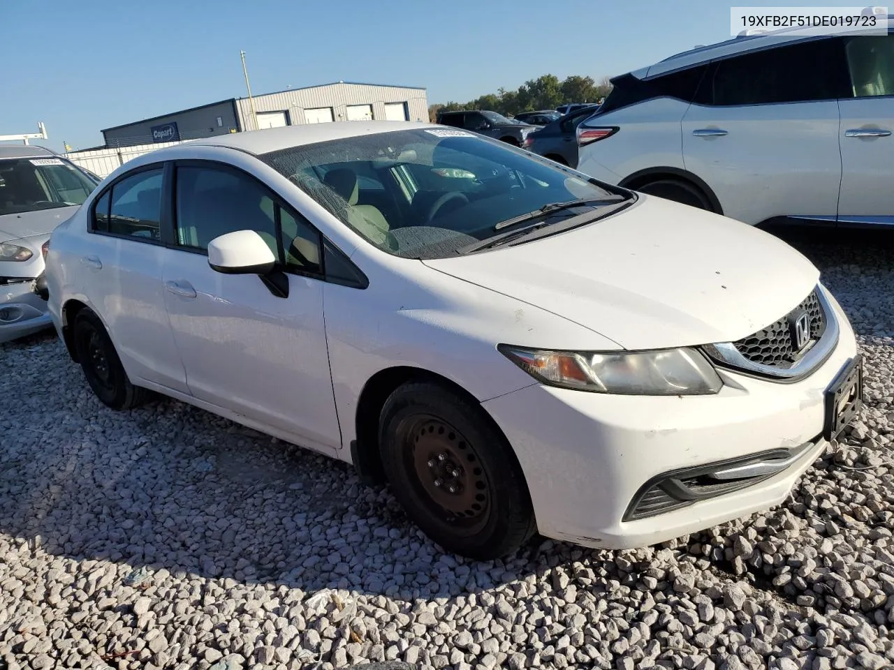 2013 Honda Civic Lx VIN: 19XFB2F51DE019723 Lot: 75103584