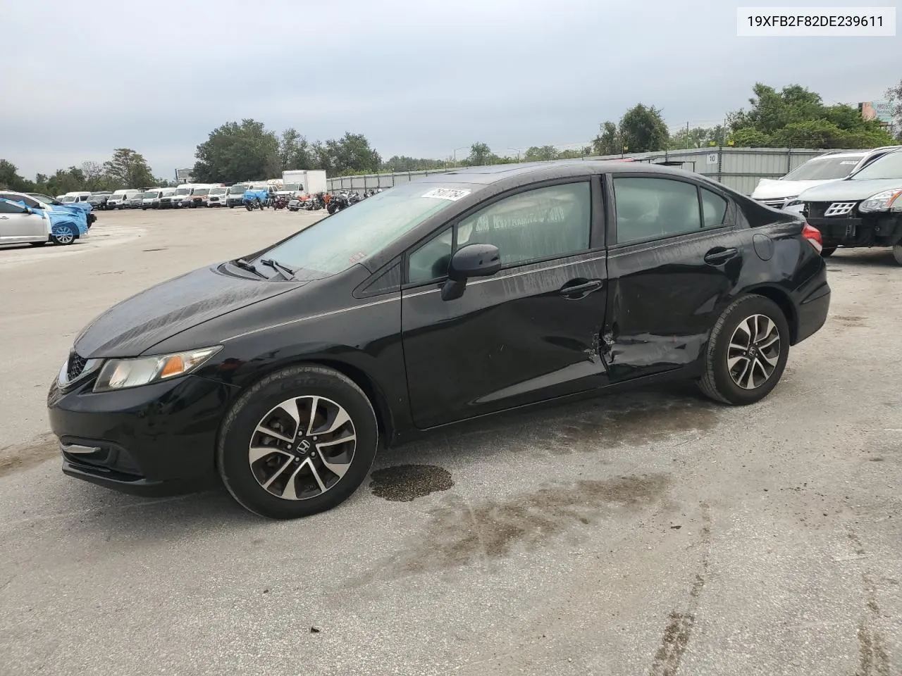 2013 Honda Civic Ex VIN: 19XFB2F82DE239611 Lot: 75107764