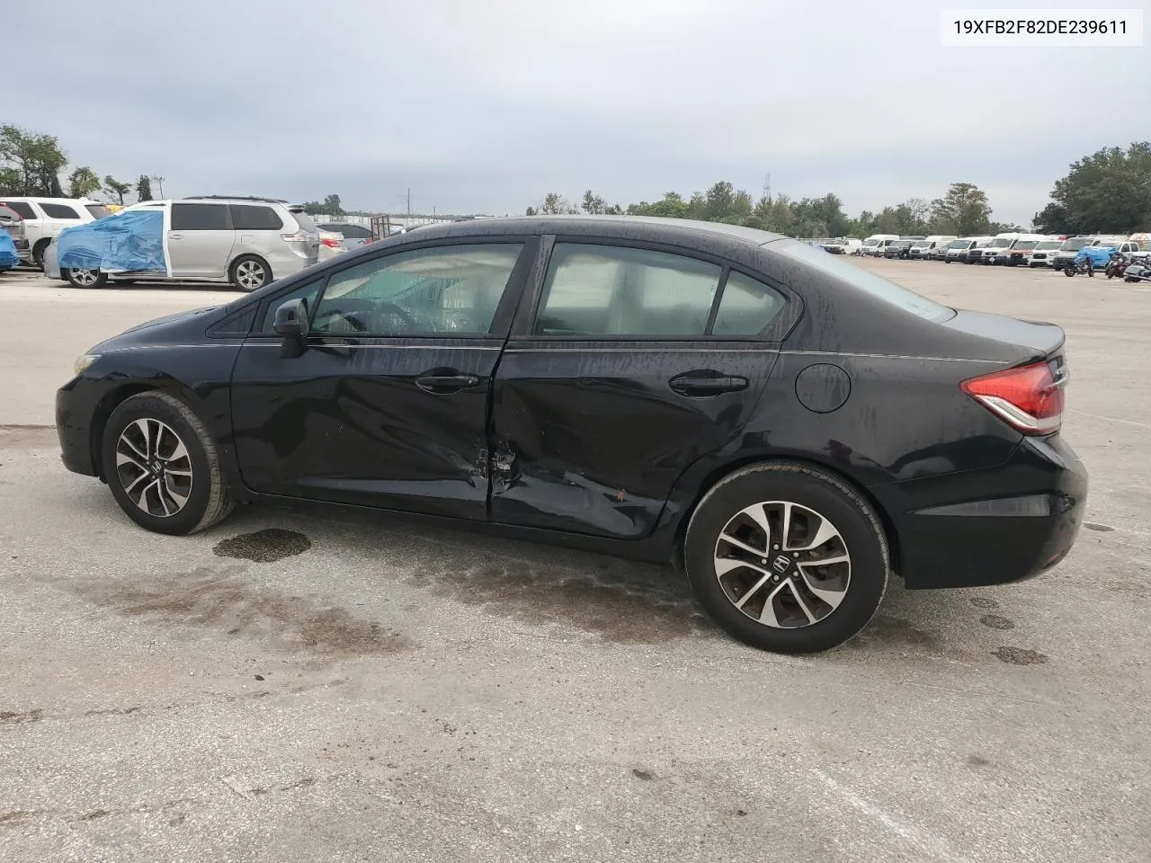 2013 Honda Civic Ex VIN: 19XFB2F82DE239611 Lot: 75107764