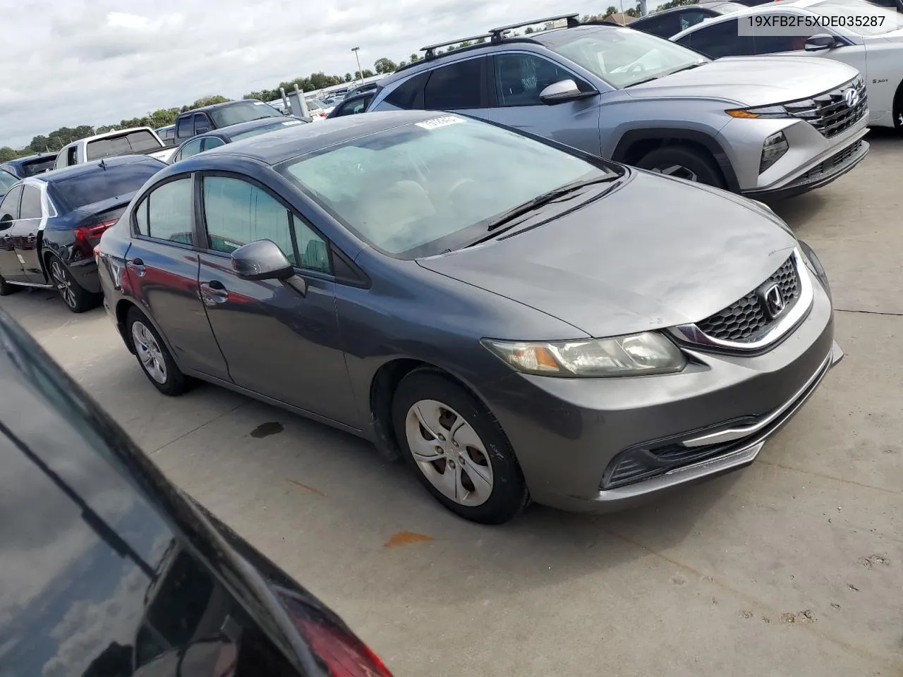 2013 Honda Civic Lx VIN: 19XFB2F5XDE035287 Lot: 75129434