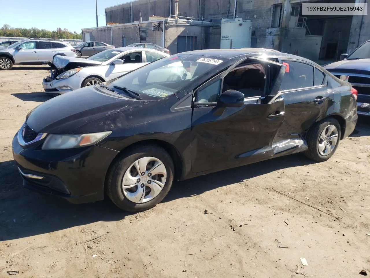 2013 Honda Civic Lx VIN: 19XFB2F59DE215943 Lot: 75226794