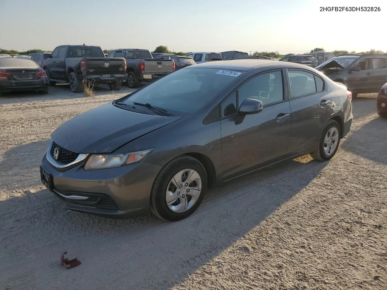 2HGFB2F63DH532826 2013 Honda Civic Hf