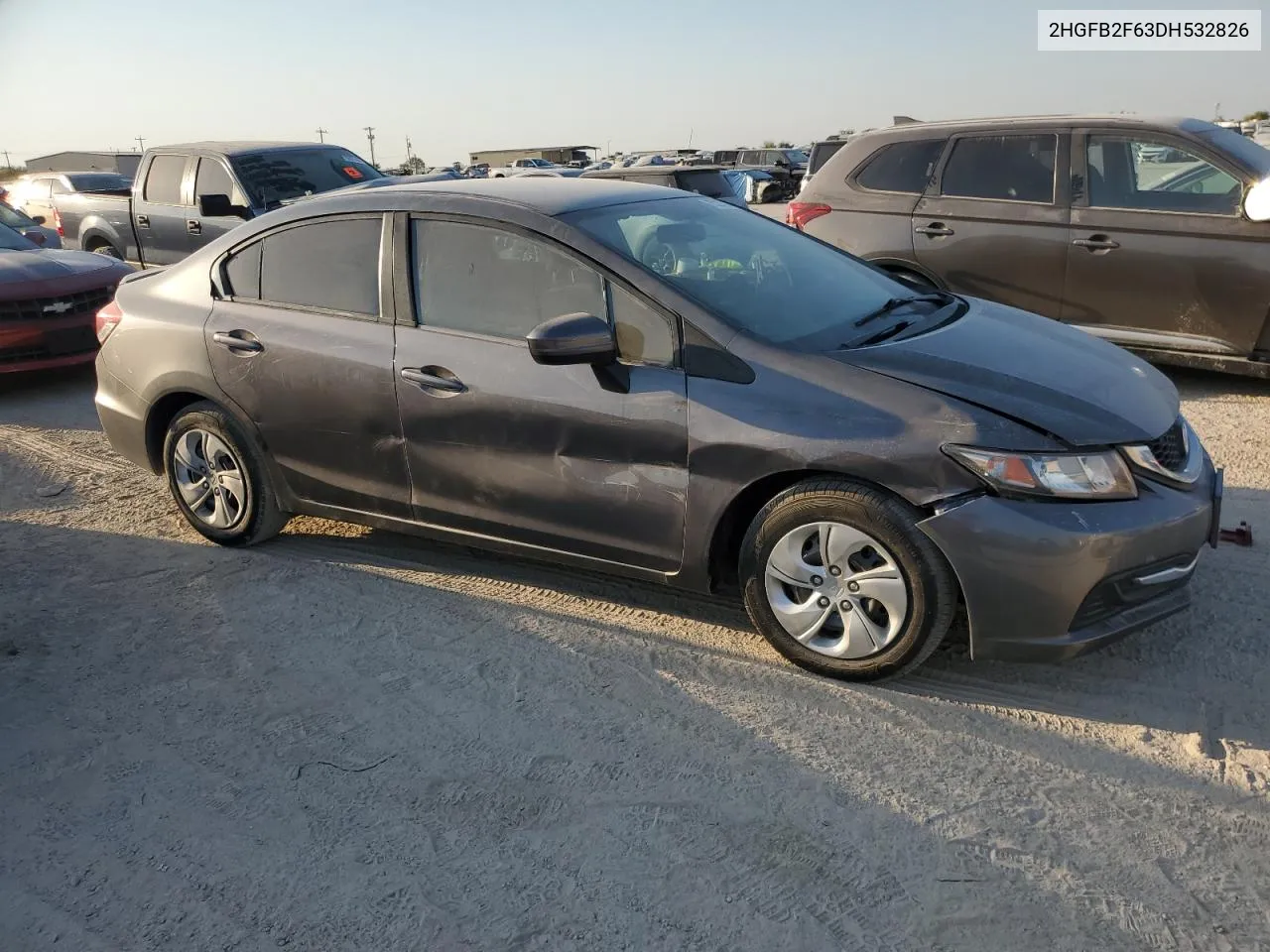 2HGFB2F63DH532826 2013 Honda Civic Hf