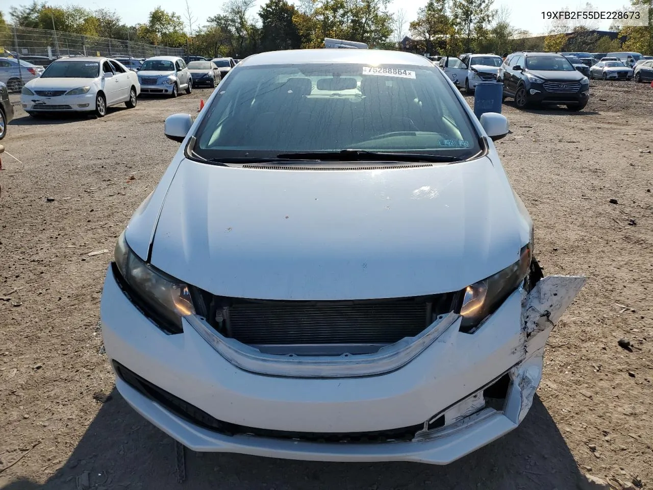 2013 Honda Civic Lx VIN: 19XFB2F55DE228673 Lot: 75288864