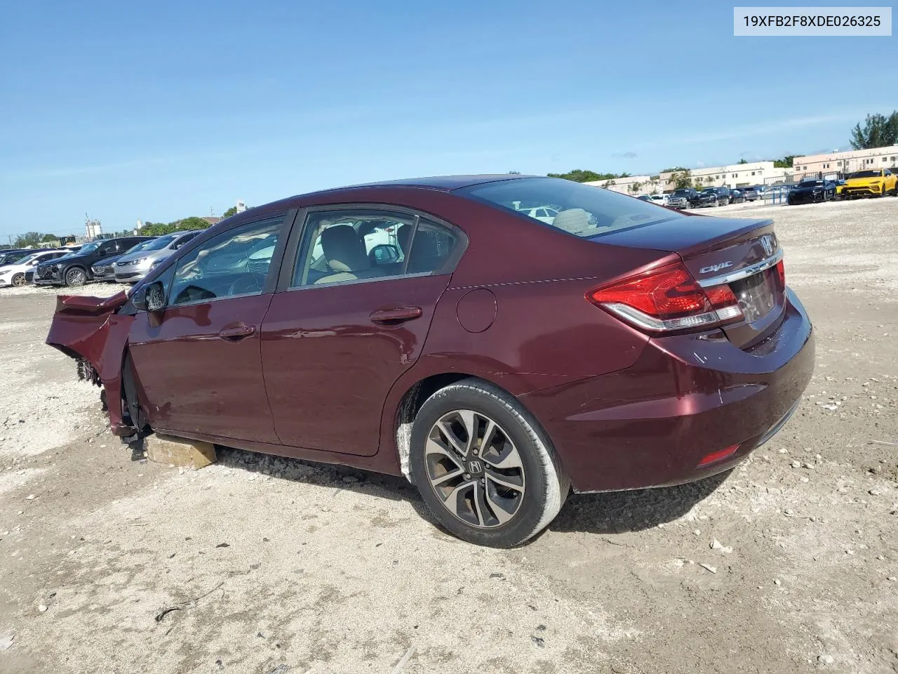 2013 Honda Civic Ex VIN: 19XFB2F8XDE026325 Lot: 75336514