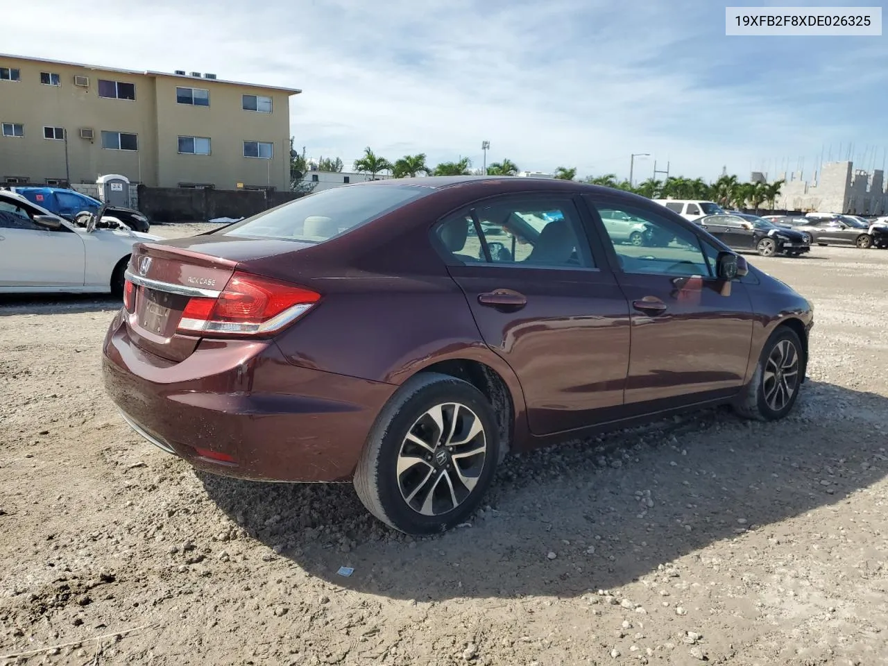 2013 Honda Civic Ex VIN: 19XFB2F8XDE026325 Lot: 75336514