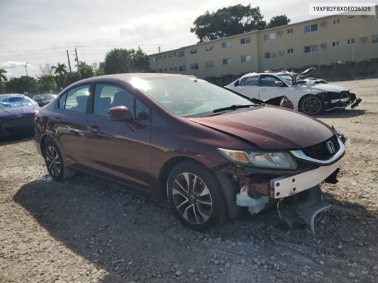 2013 Honda Civic Ex VIN: 19XFB2F8XDE026325 Lot: 75336514