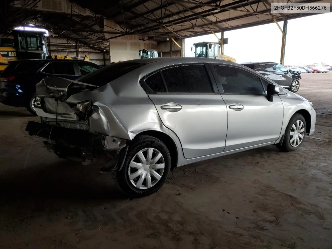 2013 Honda Civic Lx VIN: 2HGFB2F50DH566276 Lot: 75633954