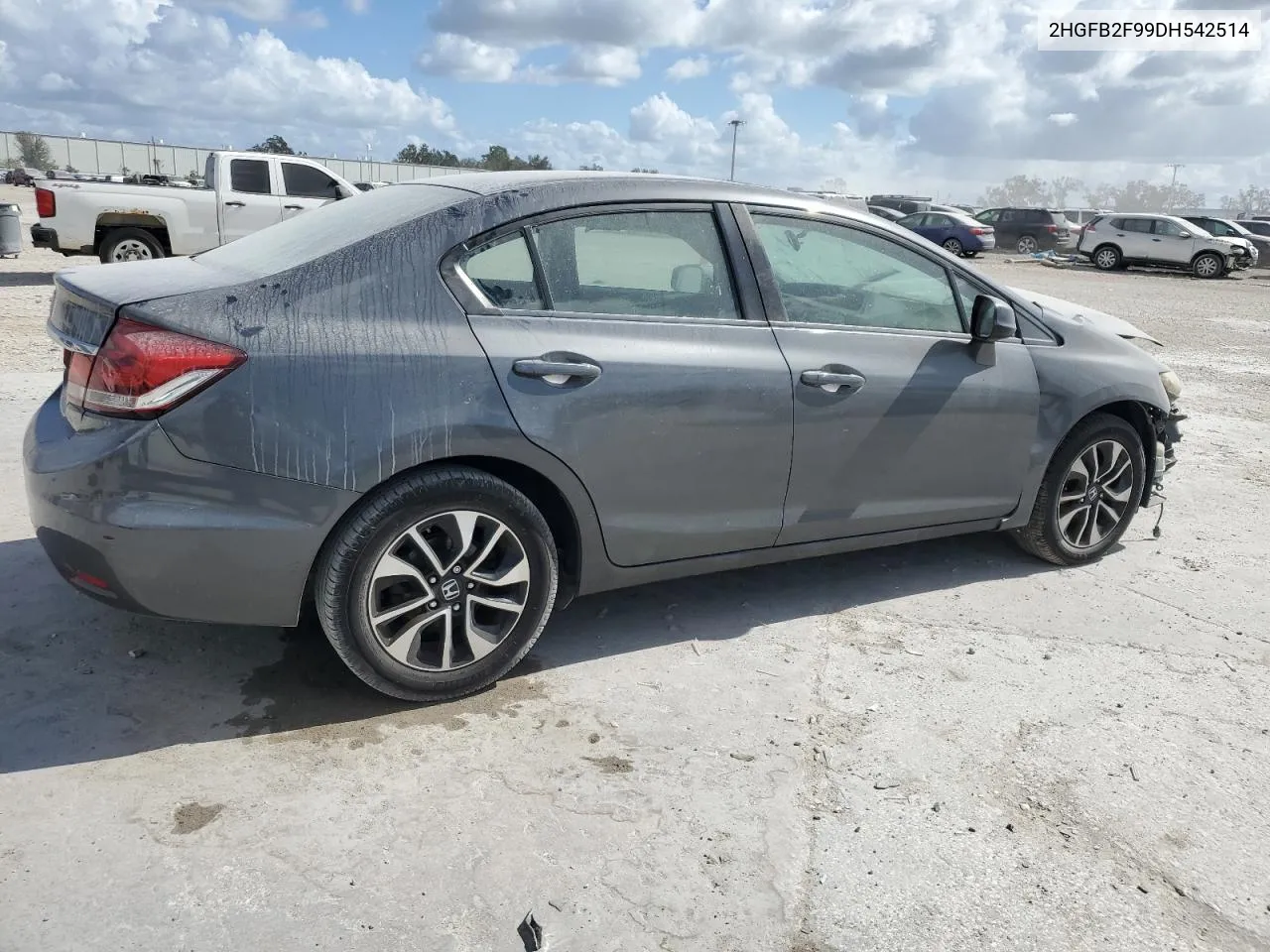 2013 Honda Civic Exl VIN: 2HGFB2F99DH542514 Lot: 75635964