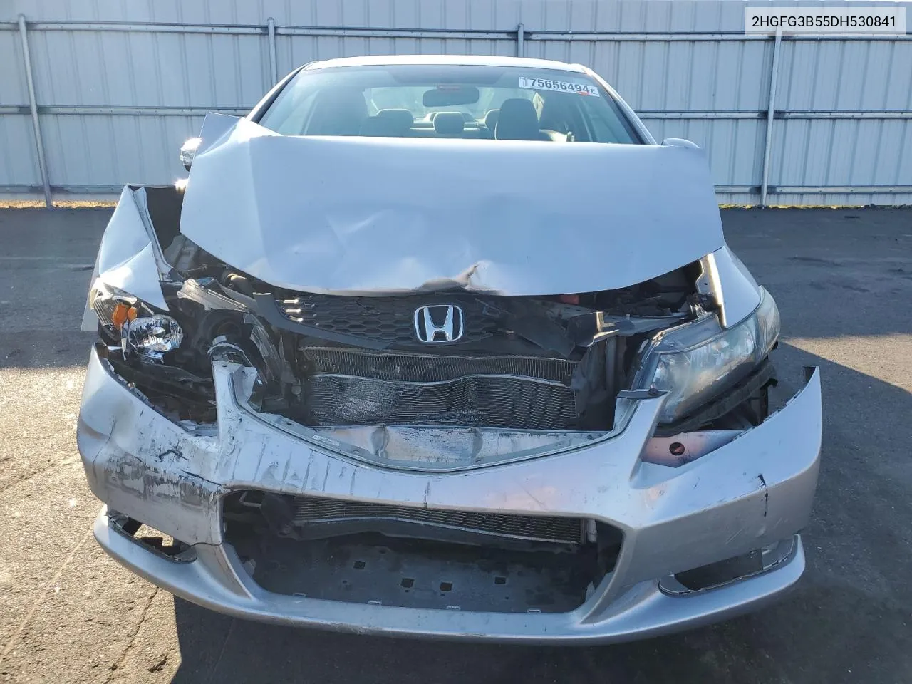 2013 Honda Civic Lx VIN: 2HGFG3B55DH530841 Lot: 75656494