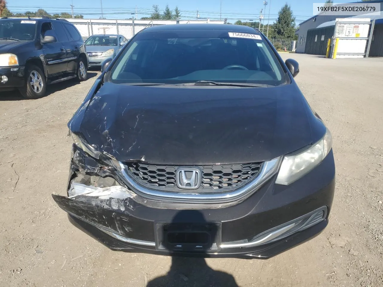 2013 Honda Civic Lx VIN: 19XFB2F5XDE206779 Lot: 75666034