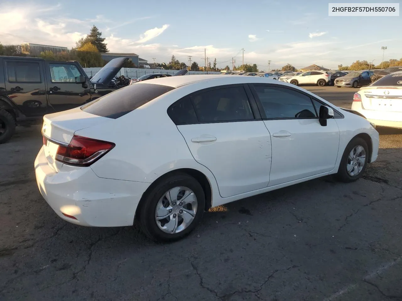 2HGFB2F57DH550706 2013 Honda Civic Lx