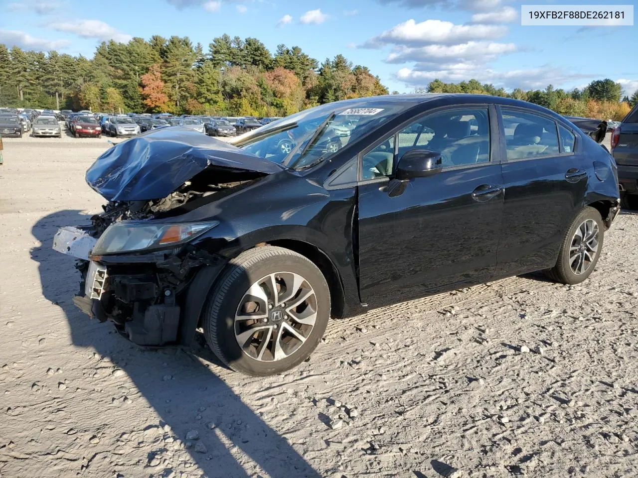 2013 Honda Civic Ex VIN: 19XFB2F88DE262181 Lot: 75882704