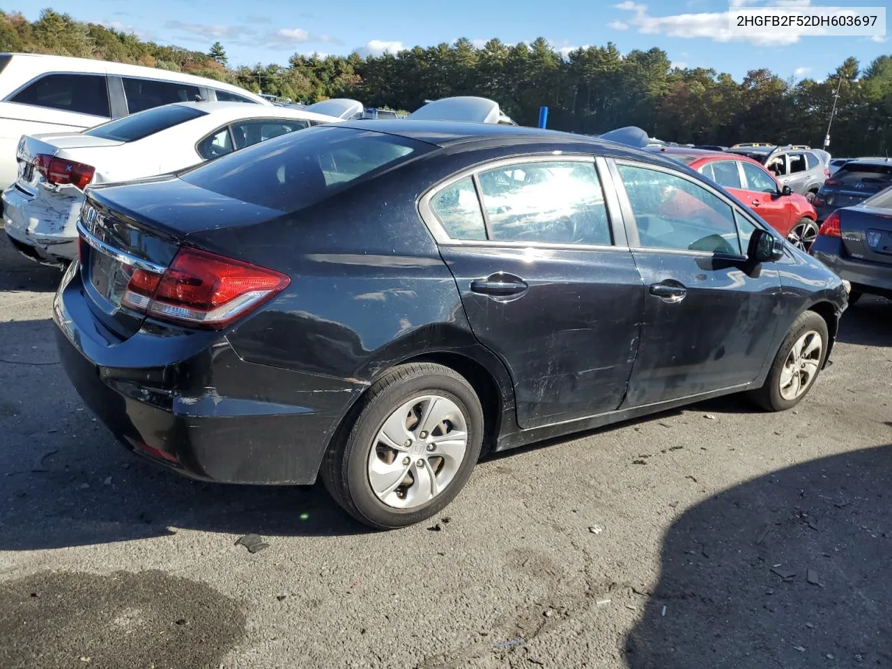 2HGFB2F52DH603697 2013 Honda Civic Lx