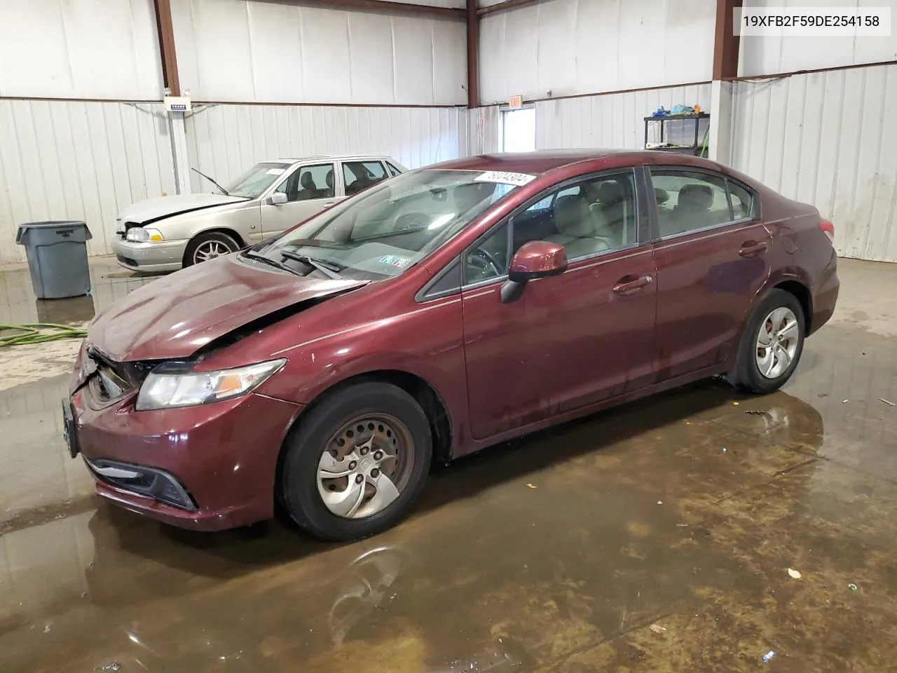 2013 Honda Civic Lx VIN: 19XFB2F59DE254158 Lot: 76004304