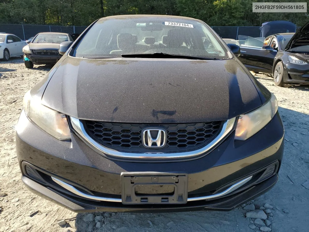 2013 Honda Civic Lx VIN: 2HGFB2F59DH561805 Lot: 76014324