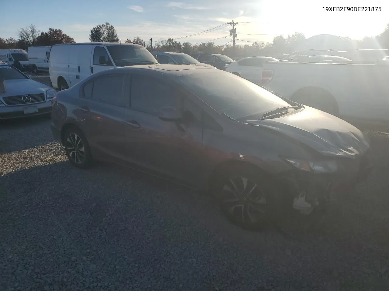 2013 Honda Civic Exl VIN: 19XFB2F90DE221875 Lot: 76059934