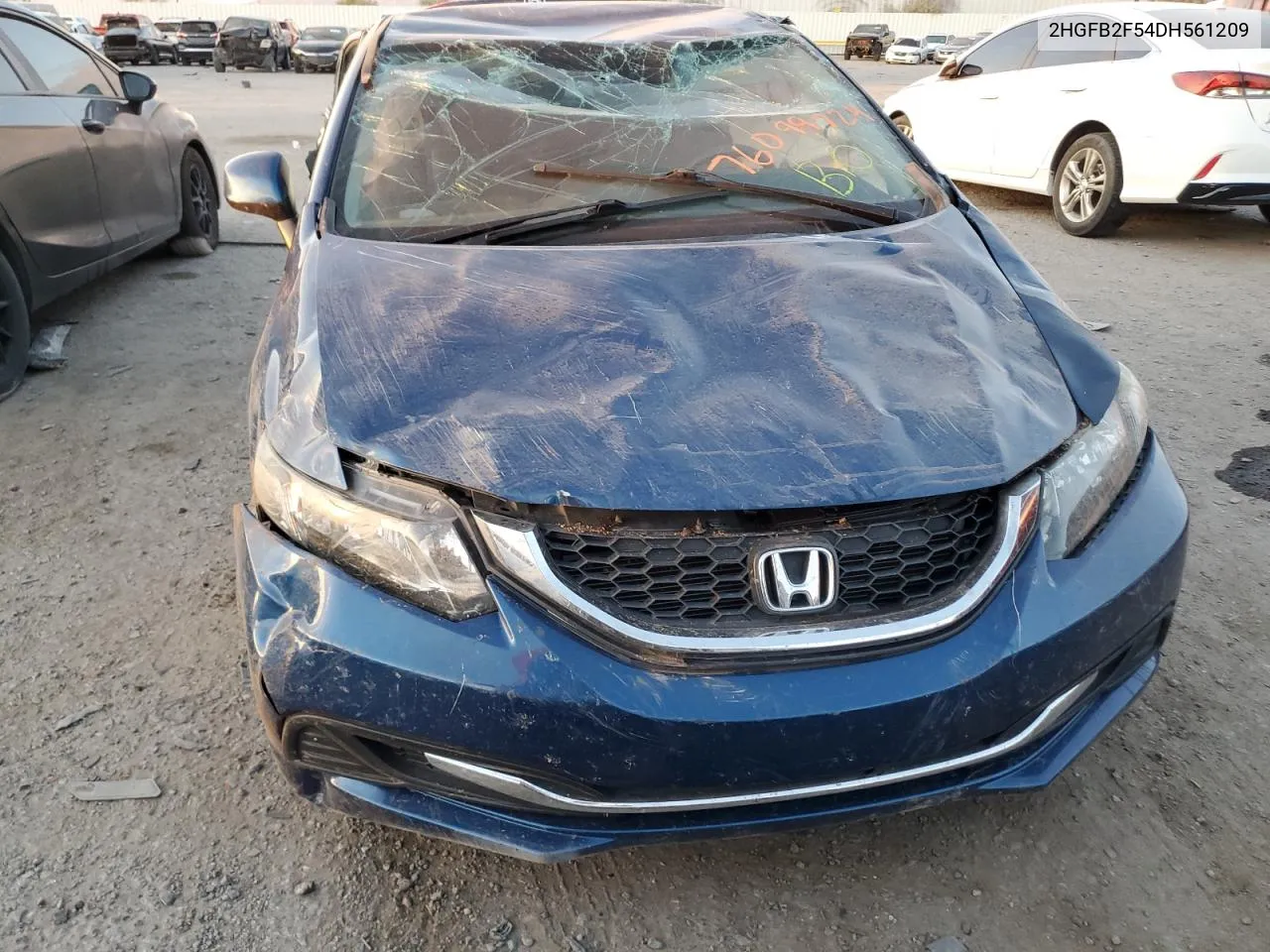 2013 Honda Civic Lx VIN: 2HGFB2F54DH561209 Lot: 76099724