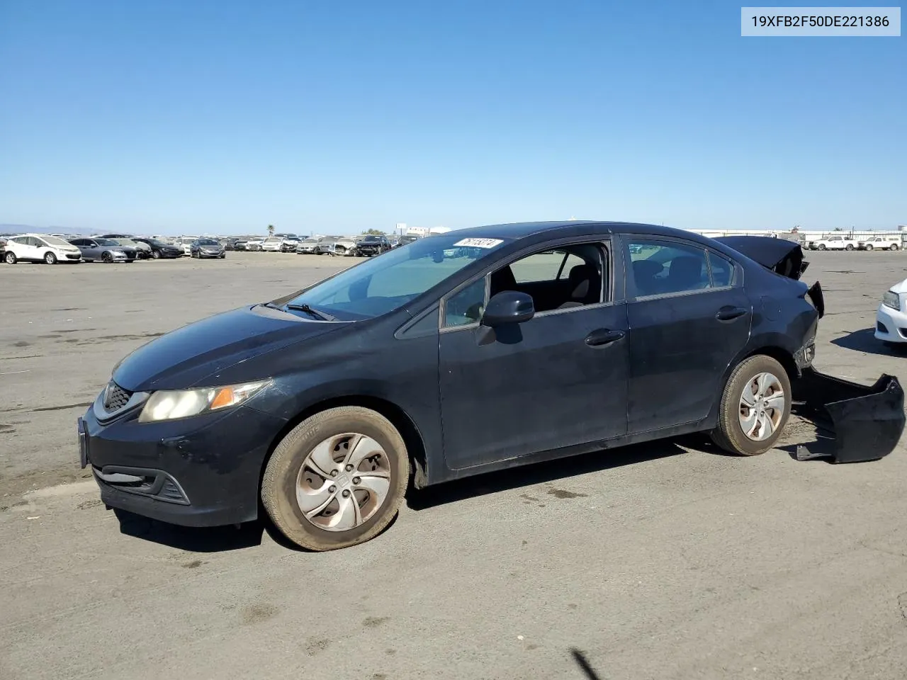 2013 Honda Civic Lx VIN: 19XFB2F50DE221386 Lot: 76115374