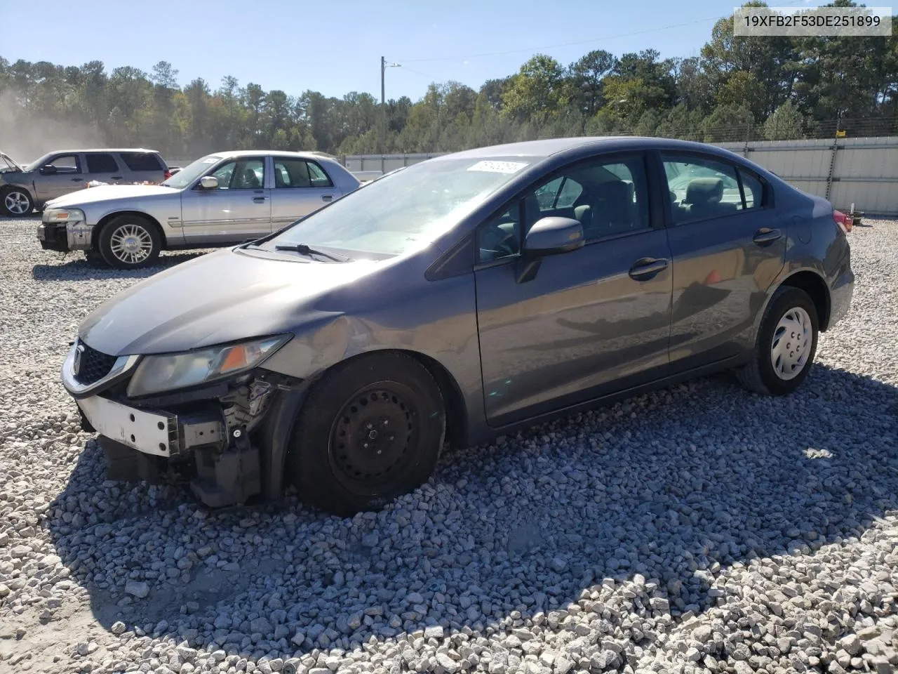 2013 Honda Civic Lx VIN: 19XFB2F53DE251899 Lot: 76146064