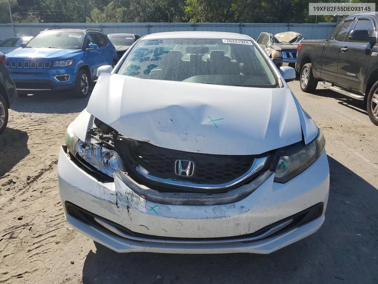 2013 Honda Civic Lx VIN: 19XFB2F55DE093145 Lot: 76227924