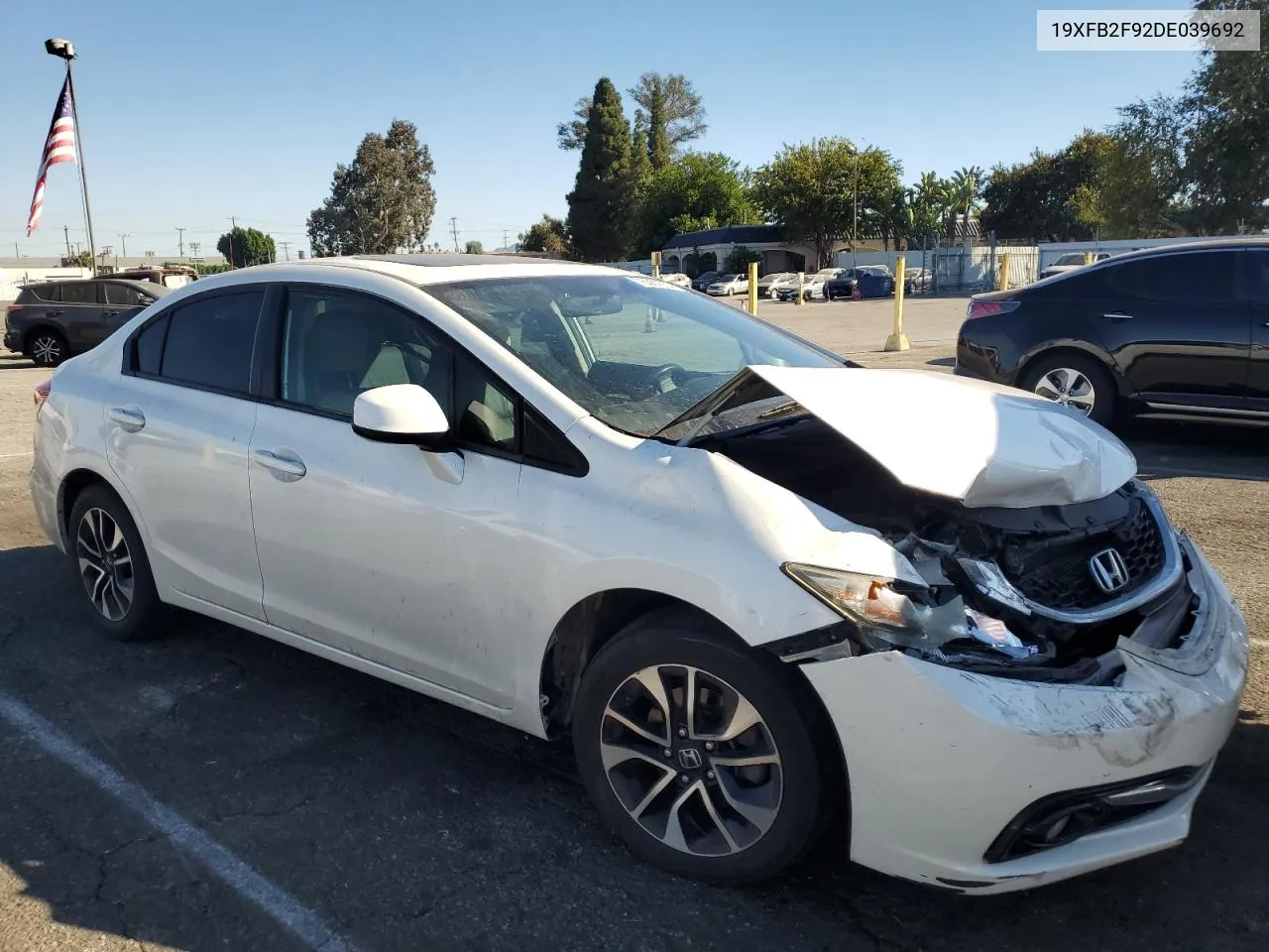 2013 Honda Civic Exl VIN: 19XFB2F92DE039692 Lot: 76367904