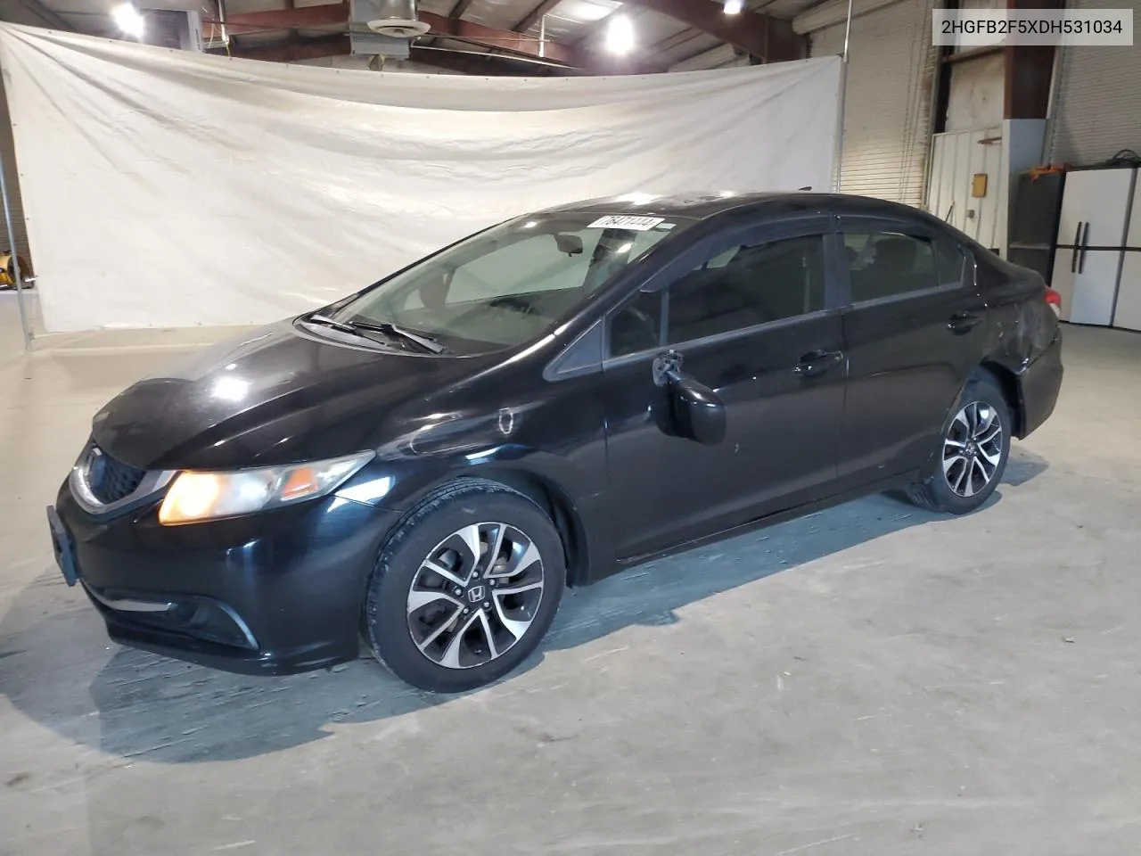 2013 Honda Civic Lx VIN: 2HGFB2F5XDH531034 Lot: 76471444