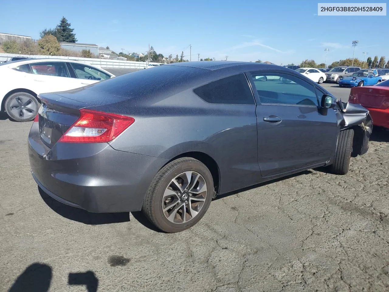 2013 Honda Civic Ex VIN: 2HGFG3B82DH528409 Lot: 76518834