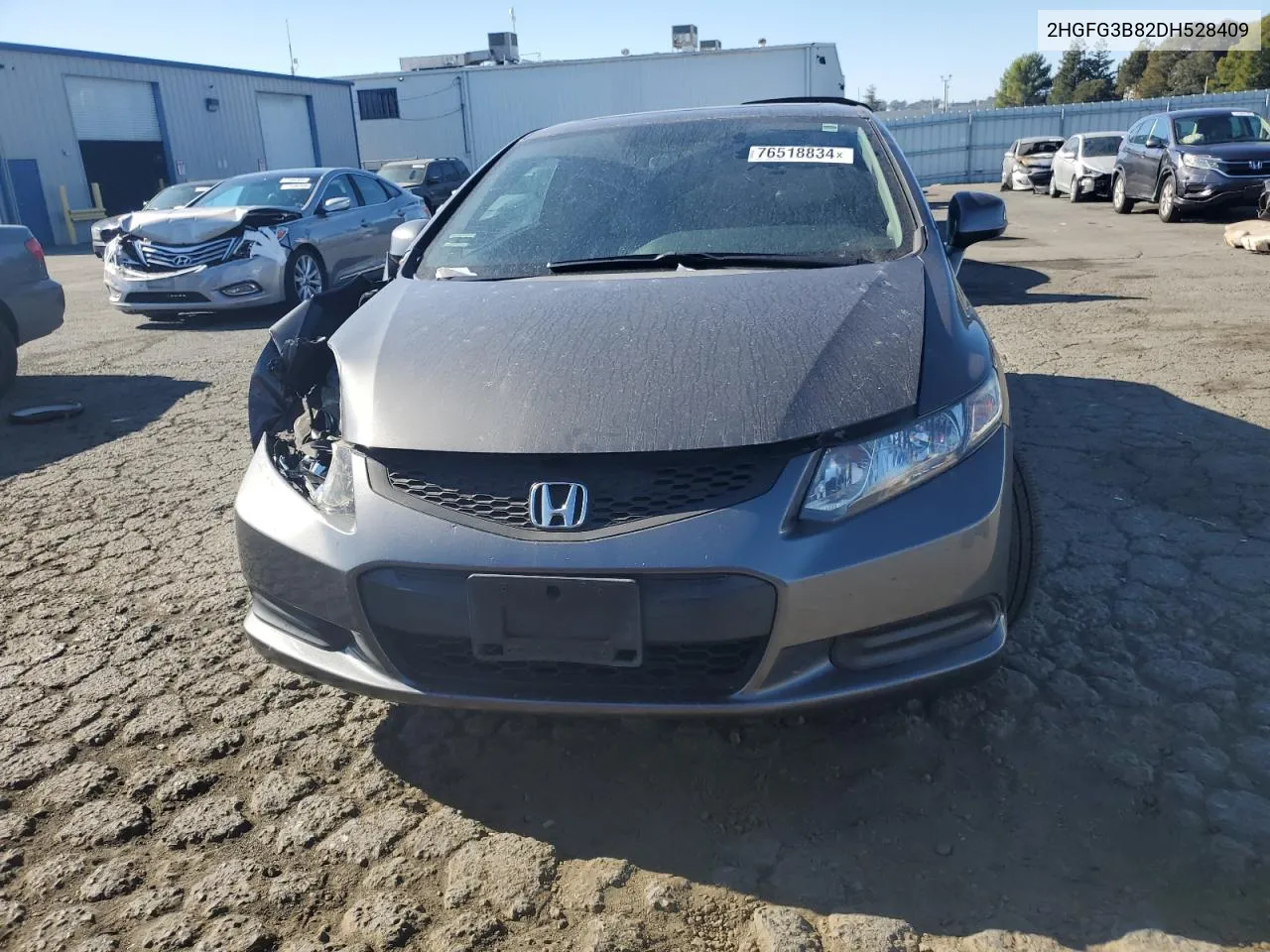 2013 Honda Civic Ex VIN: 2HGFG3B82DH528409 Lot: 76518834