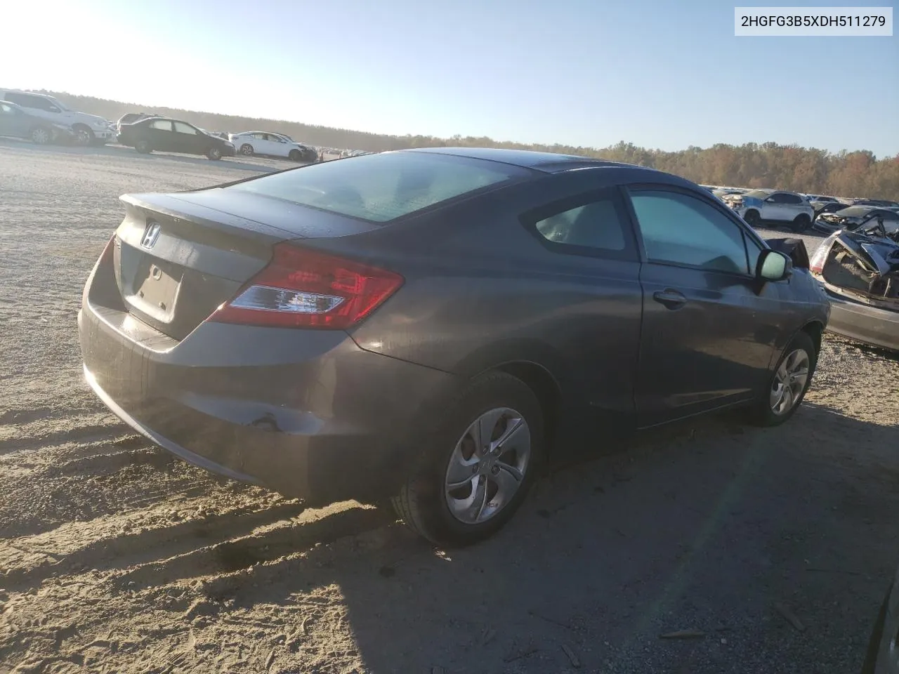 2013 Honda Civic Lx VIN: 2HGFG3B5XDH511279 Lot: 76537934