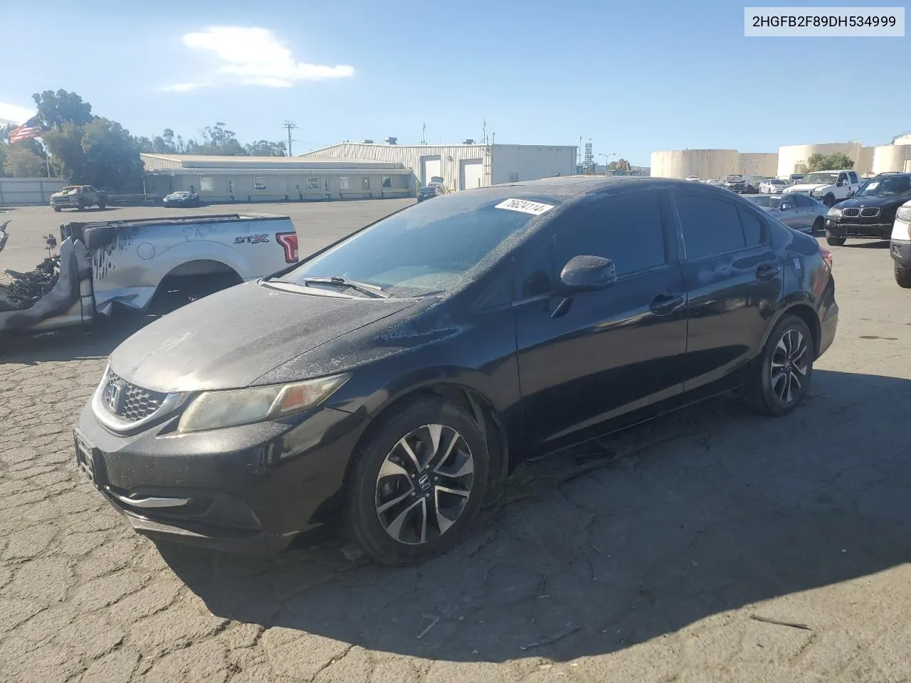 2013 Honda Civic Ex VIN: 2HGFB2F89DH534999 Lot: 76624114