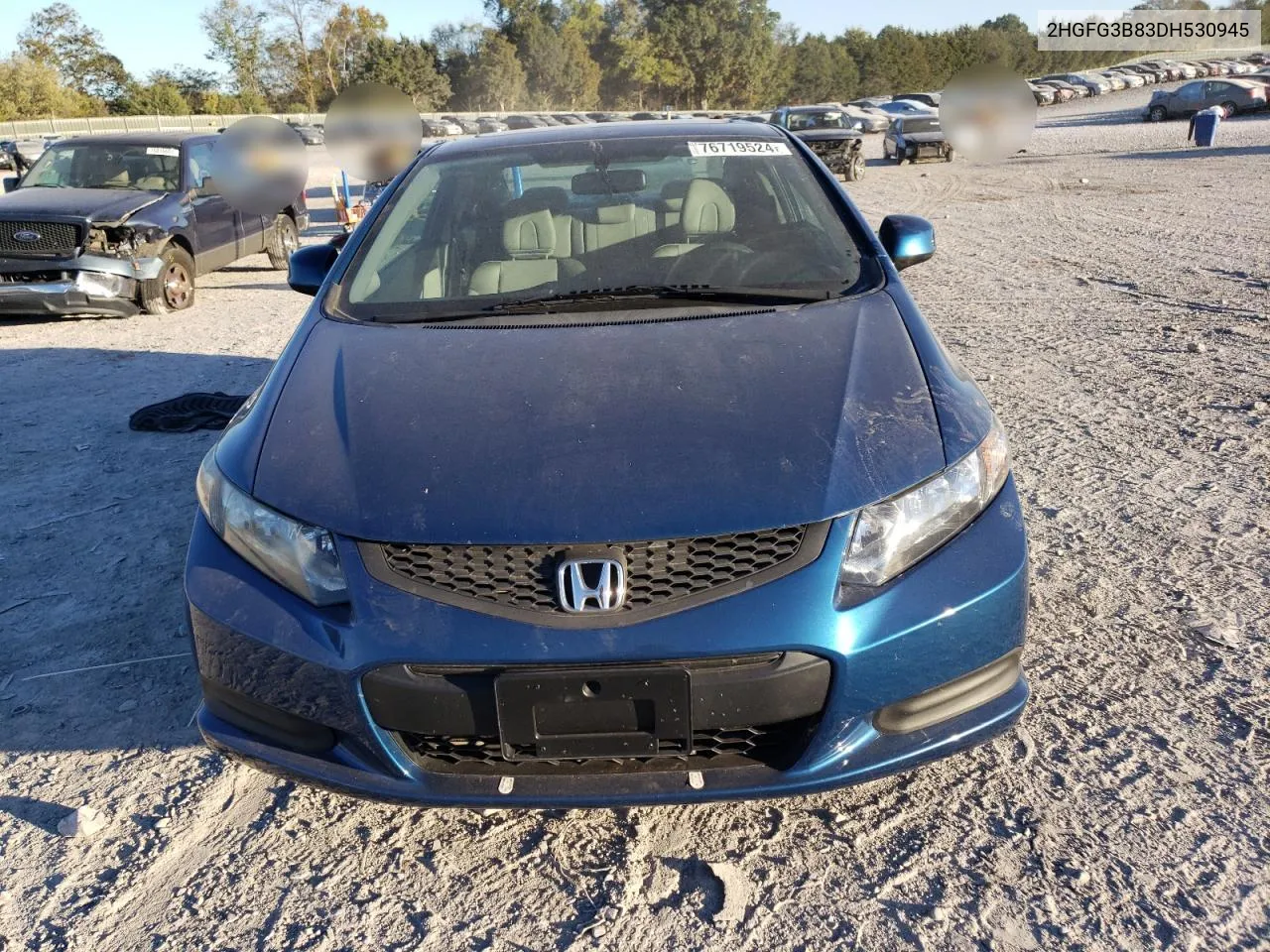 2013 Honda Civic Ex VIN: 2HGFG3B83DH530945 Lot: 76719524