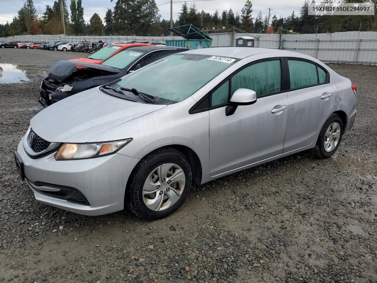 2013 Honda Civic Lx VIN: 19XFB2F59DE294997 Lot: 76762114