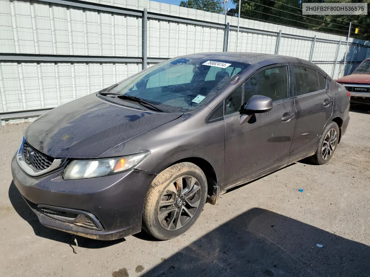 2013 Honda Civic Ex VIN: 2HGFB2F80DH536575 Lot: 76882414