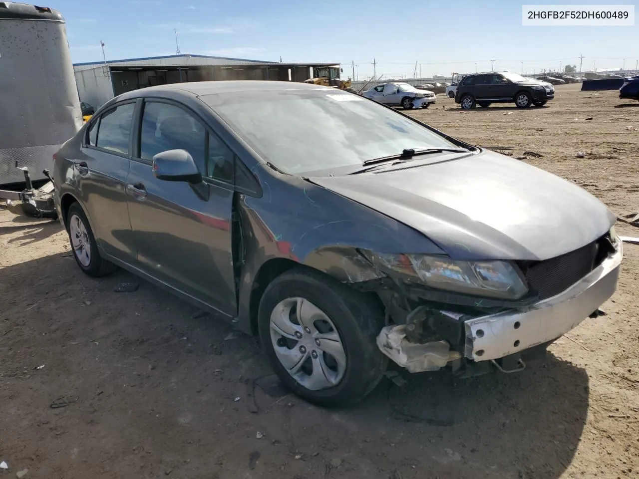 2HGFB2F52DH600489 2013 Honda Civic Lx