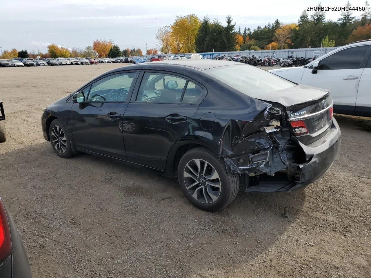 2013 Honda Civic Lx VIN: 2HGFB2F52DH044460 Lot: 77069044