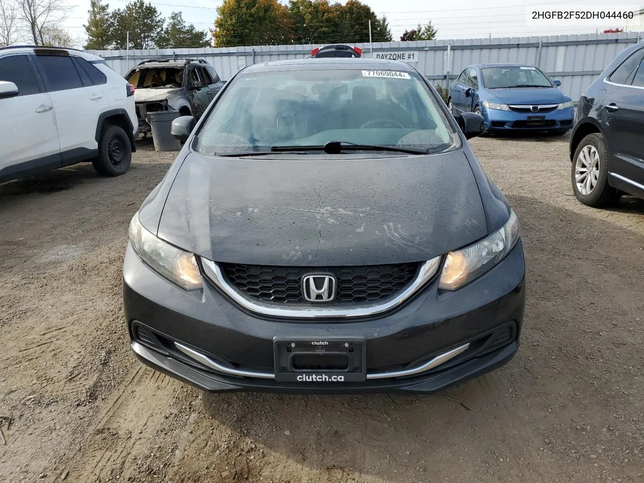 2013 Honda Civic Lx VIN: 2HGFB2F52DH044460 Lot: 77069044