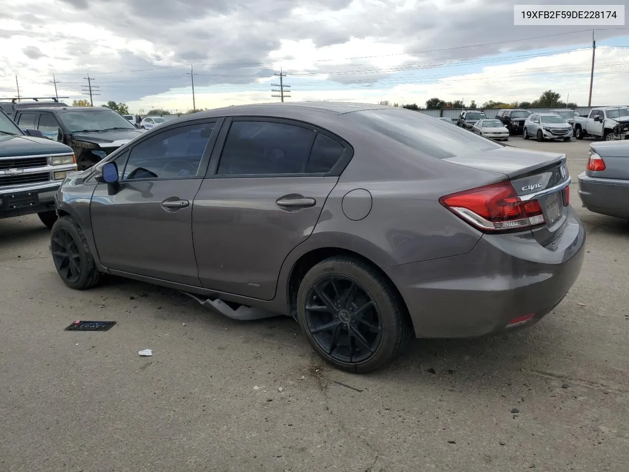 2013 Honda Civic Lx VIN: 19XFB2F59DE228174 Lot: 77171504