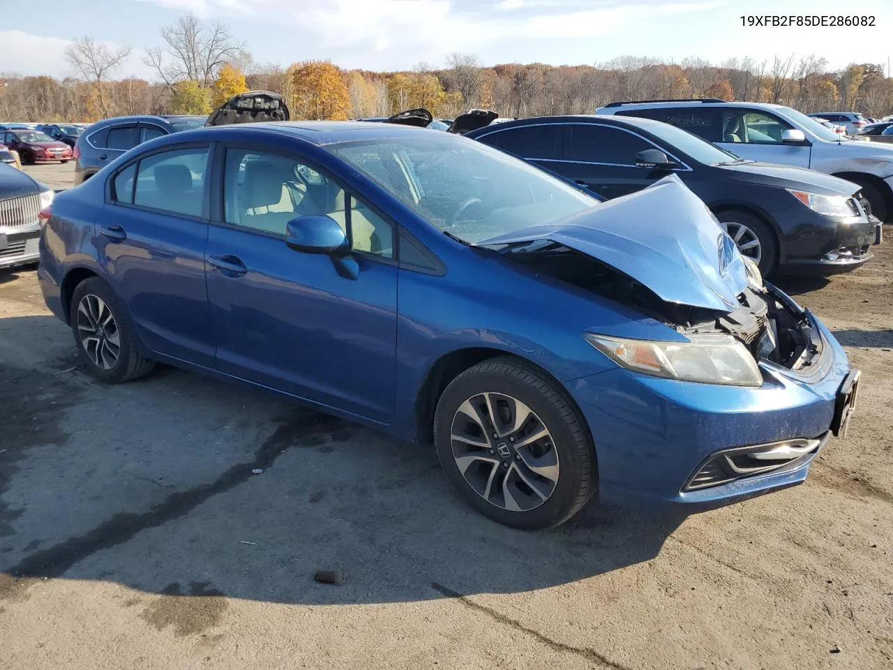 2013 Honda Civic Ex VIN: 19XFB2F85DE286082 Lot: 77324184