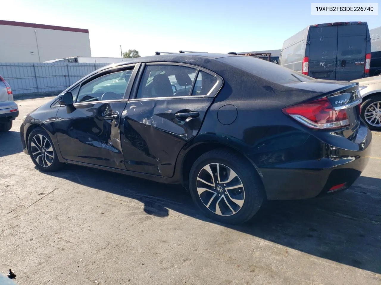 2013 Honda Civic Ex VIN: 19XFB2F83DE226740 Lot: 77591414