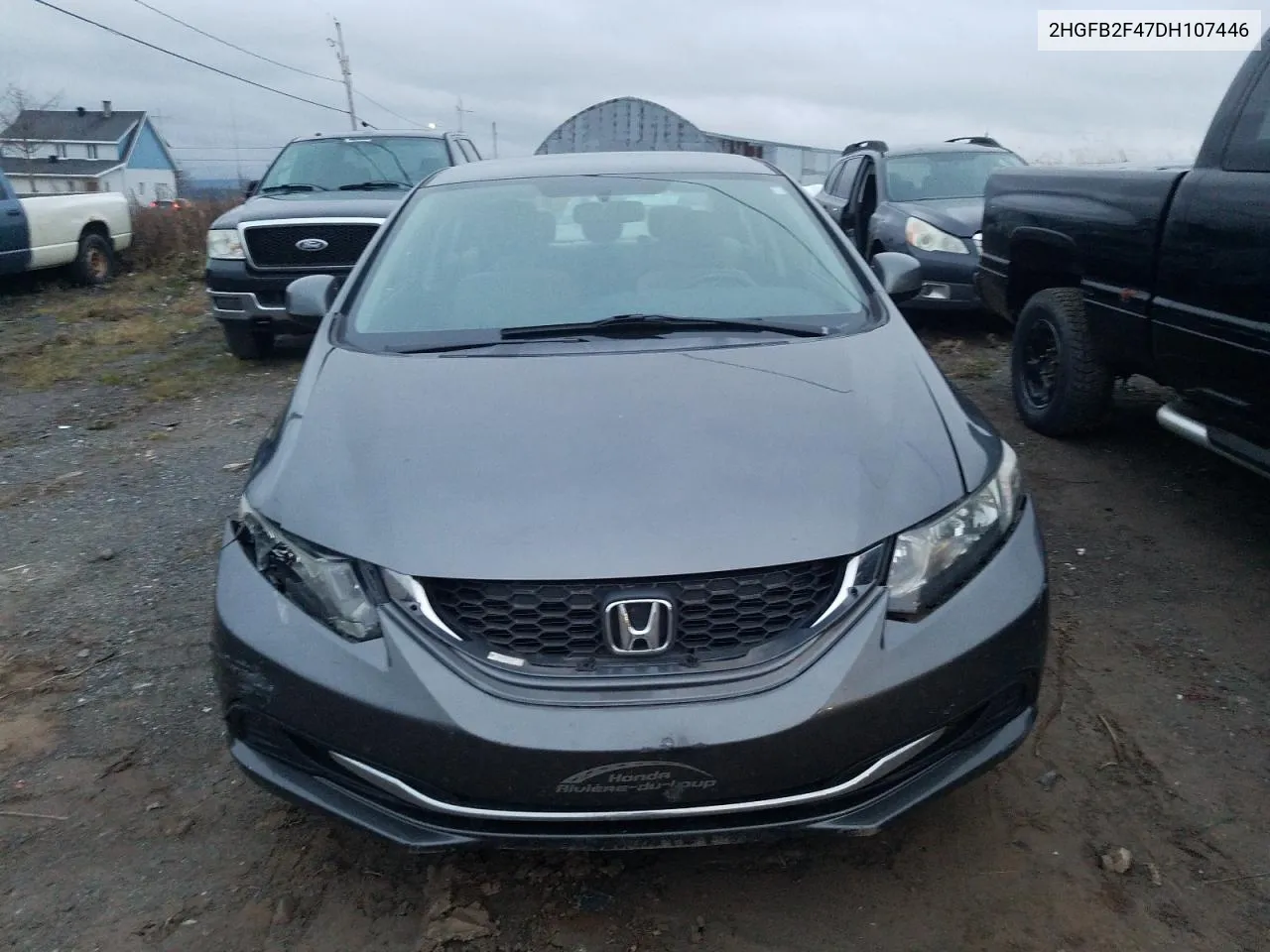 2013 Honda Civic Lx VIN: 2HGFB2F47DH107446 Lot: 77616444