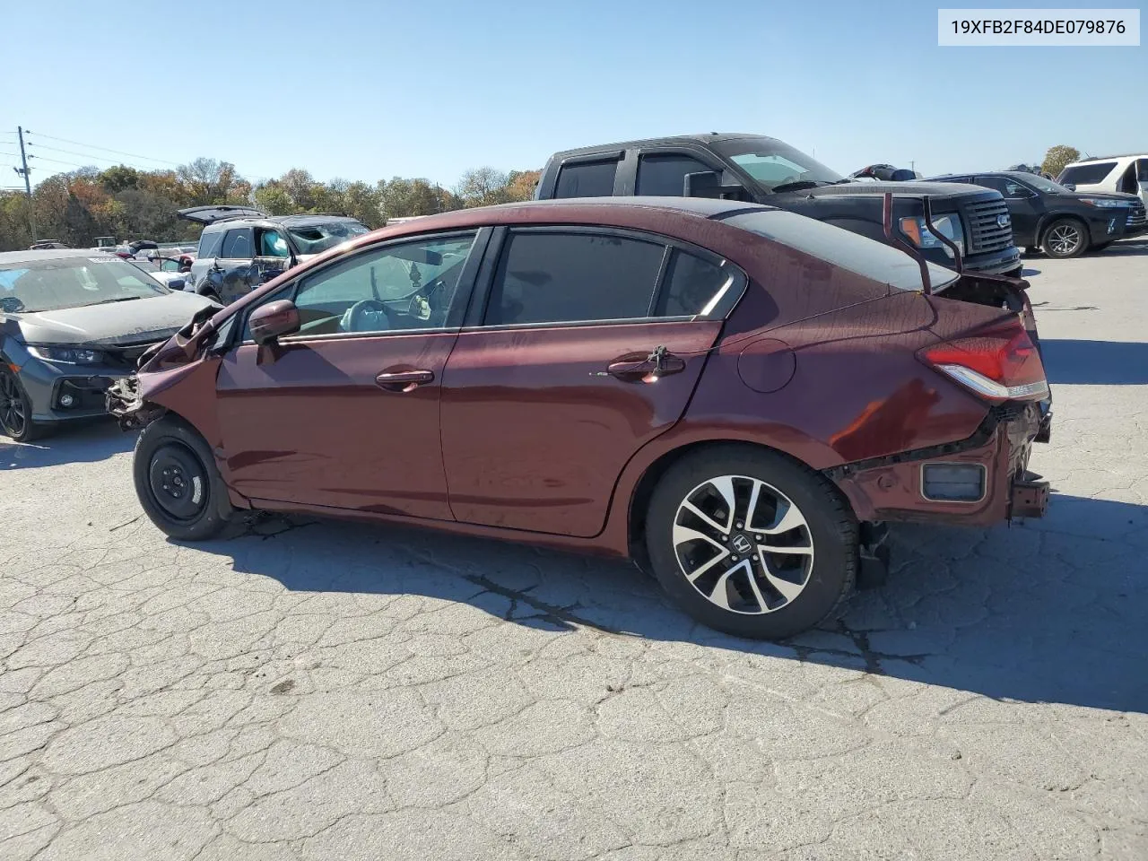 2013 Honda Civic Ex VIN: 19XFB2F84DE079876 Lot: 77627484