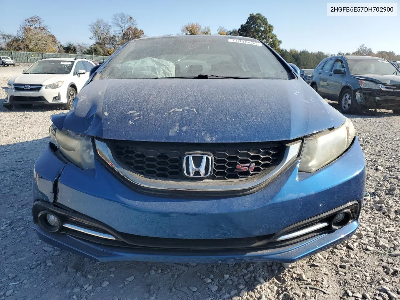 2013 Honda Civic Si VIN: 2HGFB6E57DH702900 Lot: 77836434